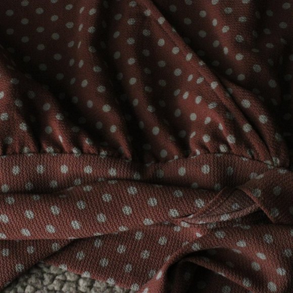 Vintage Wrap Up Rusty Rose Blouse - Picture 4 of 4